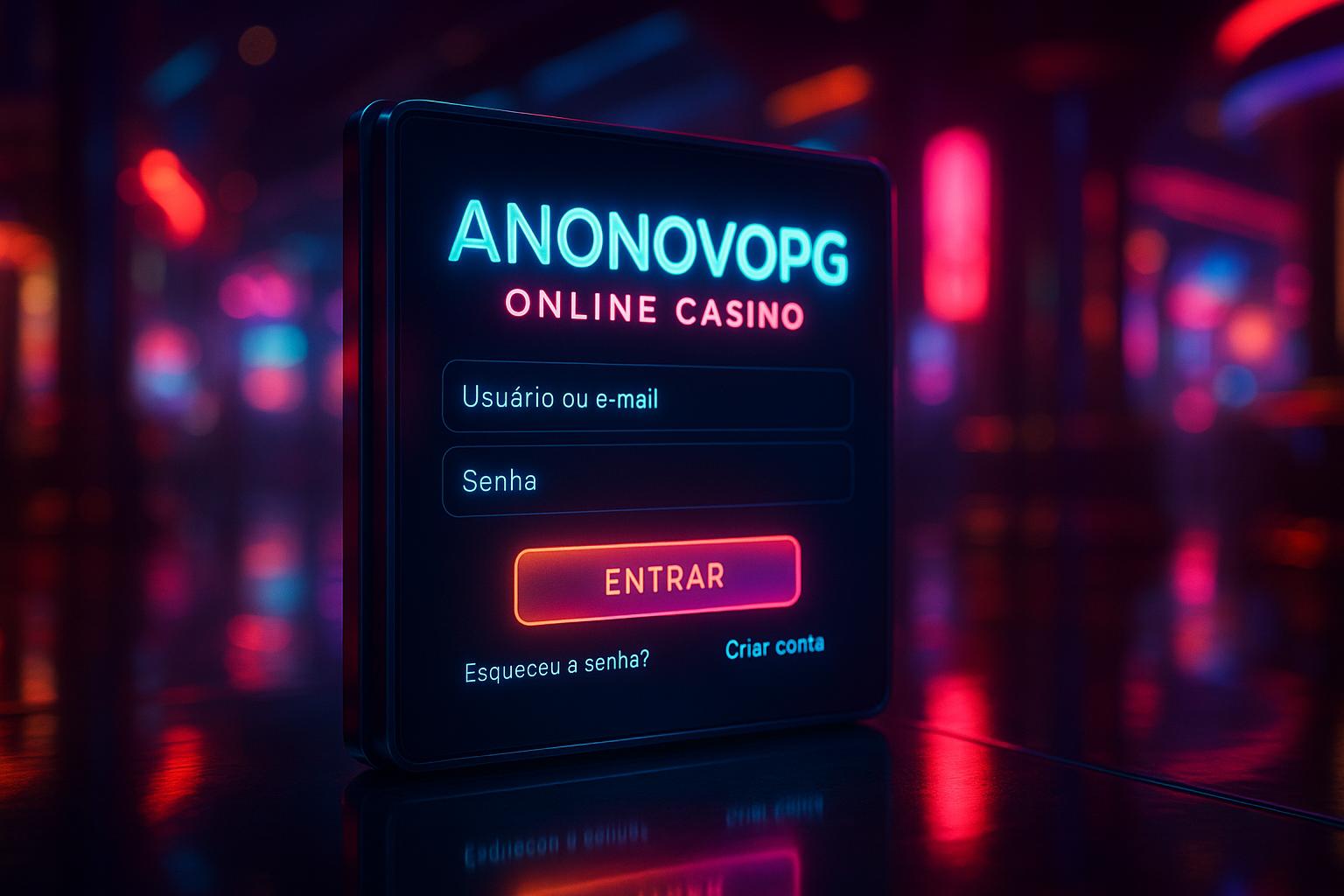 Login no Cassino ANONOVOPG